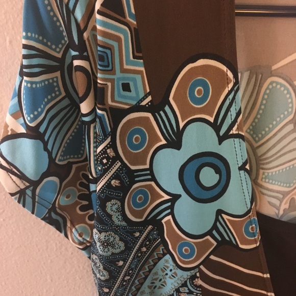 2X Jovia Floral Top With Tie Belt - Picture 4 of 5